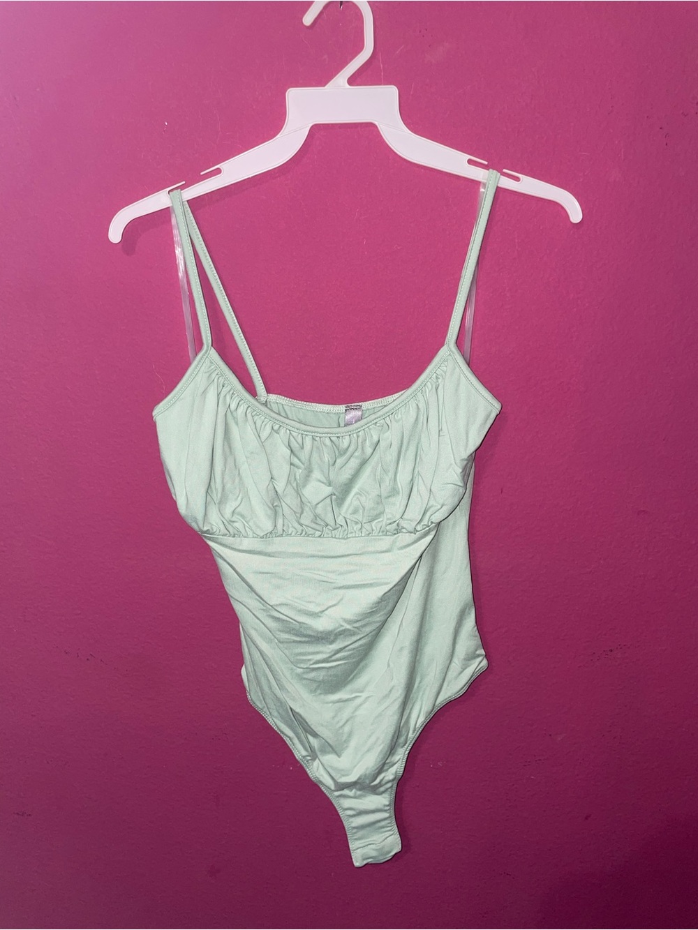 Light Mint Green Strap Bodysuit